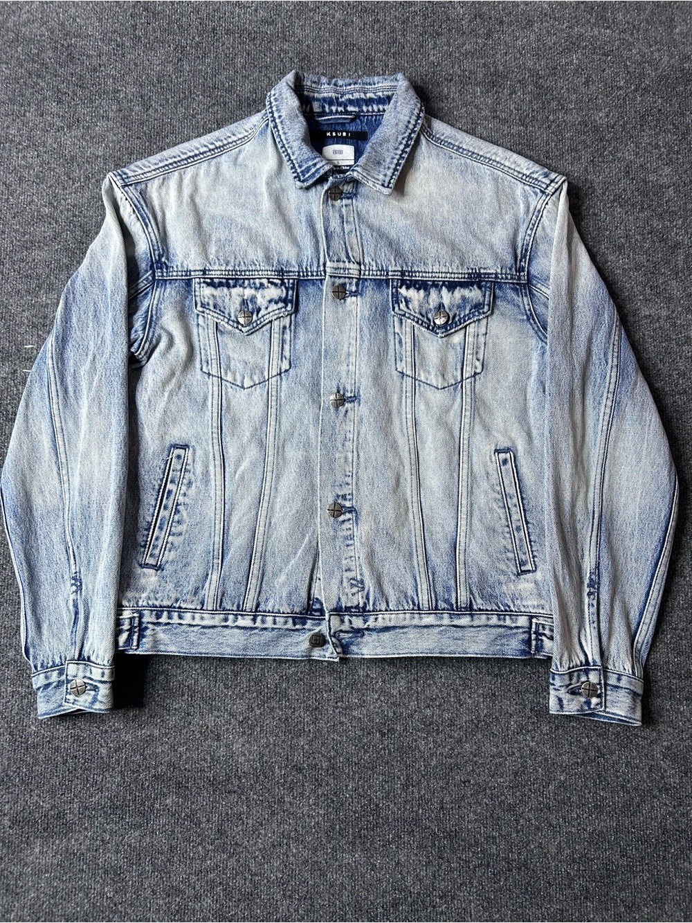 Ksubi Light Blue Washed Denim Jacket - Men's Size Small